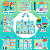 Busy Board Toy Features Over 18 Learning Activities, Educational Activity Developing Sensory Toy, Perfect Gifts for Boys Girls