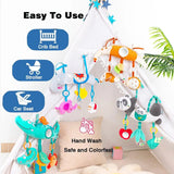 Baby Baby Stroller Arch Toys Car Seat Activity Hanging Toy Infant Soft Plush with Sound Wind Chimes Dolls for Babie Newborn Gift