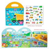 Early Childhood Education Scene Sticker Book Focus Cultivation Quiet Sticker Book Enlightenment Puzzle Cognitive Sticker Book
