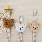 Baby Pacifier Clip Chain Cute Cartoon Bear Soother Pacifier Rope Clips Infant Feeding Strap Nipple Holder Babies Accessories