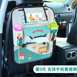 Creative Baby Cartoon Car Seat Back Organizer Kids Toys Travel Protector Cover Automobile Interior Accessories Hang Storage Bag