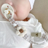 Baby Pacifier Clip Chain Cute Cartoon Bear Soother Pacifier Rope Clips Infant Feeding Strap Nipple Holder Babies Accessories