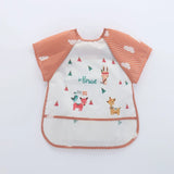 Waterproof EVA Full Sleeve Baby Bibs Children Apron Long Sleeve Feeding Smock Kids Eating Breastplate Infant Scarf Clothing