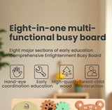 Montessori Wooden Busy Board with Music | Toddler Sensory Activity Toy