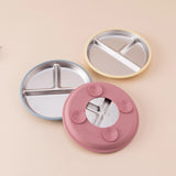 5PCS Stainless Steel Dishes Plate Baby Feeding Set With Detachable Silicone Sucker Bowl BPA Free Infant Fork Spoon Cup Gifts
