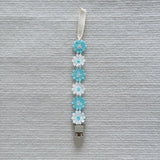 Little Daisy Pacifier Clips Baby Pacifier Anti-drop Chain Toddler Dummy Clip Nipple Holder Baby Shower Gift Baby Accessories