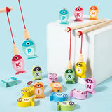Montessori Wooden Fishing Game | Alphabet & Number Learning Toy