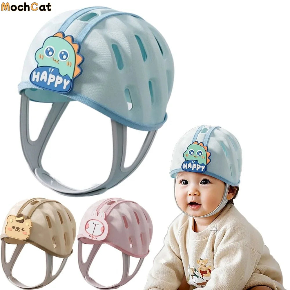 baby safety helmet toddler head protector soft adjustable helmet for crawling and walking