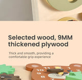 Montessori Wooden Busy Board with Music | Toddler Sensory Activity Toy