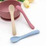 3pcs Baby Silicone Soft Spoon Gadgets Feeding Bebe Baby Items Baby Food Tiny Spoon