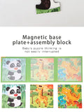 Magnetic Puzzles Games for Kids Busy Quiet Cartoon Animals Jigsaw Book Montessori Baby Educational Toys Children's Early Gifts