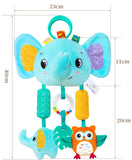 Baby Hanging Toys for 0 3 6 12 Months Rainbow Activity Plush Animal Stroller Toy for Baby Car Seat Crib Travel Sensory Baby Toy