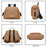 Soboba 2023 New Diaper Bags for Mother Waterproof Large Capacity Solid Polyester Diaper Backpacks Travel Bag for Newborn Baby