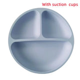 1PCS Baby Sucker Silicone Dining Plate BPA Free Children Dishes Suction Toddle Training Tableware Kids Feeding Bowls Baby Stuff