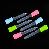 5/10 Pcs 5ml Small Silicone Plastic Pipette Dropper Feeding Medicine Liquid Eye Ear Pipette Dropper Lab Experiment Toys Gift