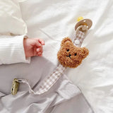 Baby Pacifier Clip Chain Cute Cartoon Bear Soother Pacifier Rope Clips Infant Feeding Strap Nipple Holder Babies Accessories