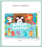 Montessori Baby Busy book My First Quiet Book Paste Early Learning Education Toy Children Toy Matching Game for Babies