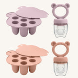 Baby Ice Cream Pops Silicone Mold Ice Cream Maker Popsicles Molds Baby Fruit Feeding Pacifier Teether Toy Baby Sutff