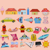 Baby Craft Toys Cartoon Animal Origami Paper Cutting Book Kids Paper Cut Puzzle Early Learning Educational Toys Gifts