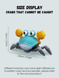 1Pc Auto-sensing Escape Crab toy Children Crawling Avoiding Obstacles Electronic Pet With Music Baby Walking Toy Without battery