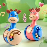 Montessori Baby Tumbler Toy | Roly-Poly Sensory Rattle for Infants