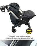 Mommy storage bag for doona Stroller accessories portable diaper bag compatible with stroller black waterproof storage bag