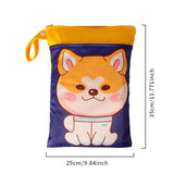 Babyshow 1PC Washable Wet Dry Bag Wetbag for Baby Diapers Nappies Waterproof Reusable Diaper Bag with Two Zippers 25cmx35cm