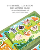 Puzzle Montessori Quiet Book Word Recognition Children's Early Education Enlightenment Stickers Book Toys