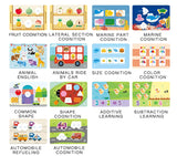 1pc Enlightenment Busy Book Paper Pasting Book Operation Board Baby Learning Children's Quiet Picture Books