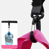 2/5pcs Stroller Hooks Hook Buckle Stroller Hanger Organizer Buckles Clip Aluminum Alloy Carabiner Cart Diaper Bag Shopping Pram