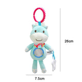 Baby Hanging Toys for 0 3 6 12 Months Rainbow Activity Plush Animal Stroller Toy for Baby Car Seat Crib Travel Sensory Baby Toy