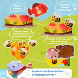 Montessori Toy Busy Board Giraffe Busy Book Preschool Learning Educational Quiet Book Sensory Travel Toy for Baby 3 4 5 6 Ages