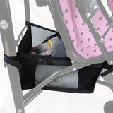 Portable Baby Stroller Basket Newborn Stroller Hanging Basket Infant Stroller Accessories Pram Bottom Basket Organizer Bag