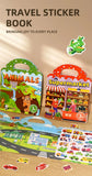 Children Portable Quiet Busy Paste A Book DIY Reusable Sticker Books Multi-scene Bubble Sticker Jelly Paste Sticker Toys
