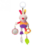 Baby Hanging Toys for 0 3 6 12 Months Rainbow Activity Plush Animal Stroller Toy for Baby Car Seat Crib Travel Sensory Baby Toy