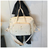 Large Mommy Bag Baby Organizer Maternity Pack Diaper Handbag Embroidered Women Shoulder Crossbody Bag Hospital Travel Mother Kid