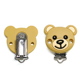 1set Toy Bear Silicone Pacifier Clip Pacifier Chain Holder Soother Nursing Clips BPA Free Pacifier Chain Accessories