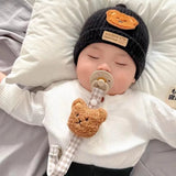 1PCS Cute Bear Baby Pacifier Clip Chain Dummy Holder Soother Pacifier Clips Strap Nipple Holder Infant Feeding Babies Accessorie