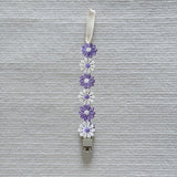 Little Daisy Pacifier Clips Baby Pacifier Anti-drop Chain Toddler Dummy Clip Nipple Holder Baby Shower Gift Baby Accessories