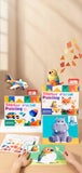 Early Childhood Education Scene Sticker Book Focus Cultivation Quiet Sticker Book Enlightenment Puzzle Cognitive Sticker Book