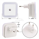 Wireless Sensor LED Night Light EU Plug Mini Square Nights Lights For Baby Children Living Room Bedroom Corridor Lighting Lamp