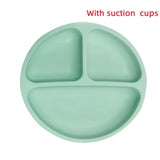 1PCS Baby Sucker Silicone Dining Plate BPA Free Children Dishes Suction Toddle Training Tableware Kids Feeding Bowls Baby Stuff