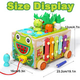 Montessori Carrot Harvest Toy – Wooden Shape Sorting Puzzle for Toddlers
