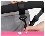 2/5pcs Stroller Hooks Hook Buckle Stroller Hanger Organizer Buckles Clip Aluminum Alloy Carabiner Cart Diaper Bag Shopping Pram