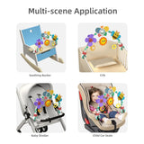 Baby Stroller Toys Arch Bee Bedbell Bouncer Infant Travel Car Seat Montessori Crib Accessory Rattle Sensory Mobile Pram Activity