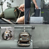 PGYTECH Wash Pouch Hanging Toiletry Bag for Men, Waterproof Dopp Kit Travel Makeup Bag Organizer for Toiletries & Cosmetics