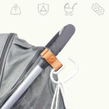 PU Baby Stroller Hooks Cart Organizer Solid Color Hanging Hook Cartoon Stroller Accessories Stroller Accessories Pram