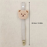 1PCS Cute Bear Baby Pacifier Clip Chain Dummy Holder Soother Pacifier Clips Strap Nipple Holder Infant Feeding Babies Accessorie