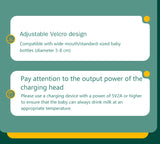 Baby Milk Warmer Baby Nursing Bottle Heater, Portable USB Bottle Warmer for Car, Outdoor Travel Accessories Outdoor Portable
