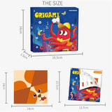 Baby Craft Toys Cartoon Animal Origami Paper Cutting Book Kids Paper Cut Puzzle Early Learning Educational Toys Gifts